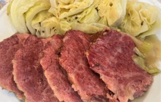 Corn Beef Cabbage On A Plate